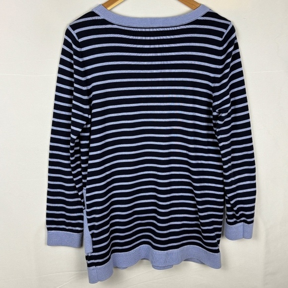 Brooks Brothers Women Supima Cotton Tunic Sweater Sz XL  Breathable Coastal Blue - Picture 4 of 10